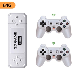 Y6 4K Retro Video oyunu konsol 64/128G 10000 + oyun HD 2.4G kablosuz denetleyici Emuelec4.3 çoklu dil 3D Video oyunu sopa - Product Image 2