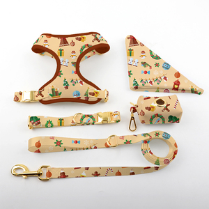 Cetak Natal Harness anjing reversibel berjalan desainer terbaik Harness hewan peliharaan untuk Ekstra Kecil Sedang besar XL anjing Plus anjing kecil - Product Image 1