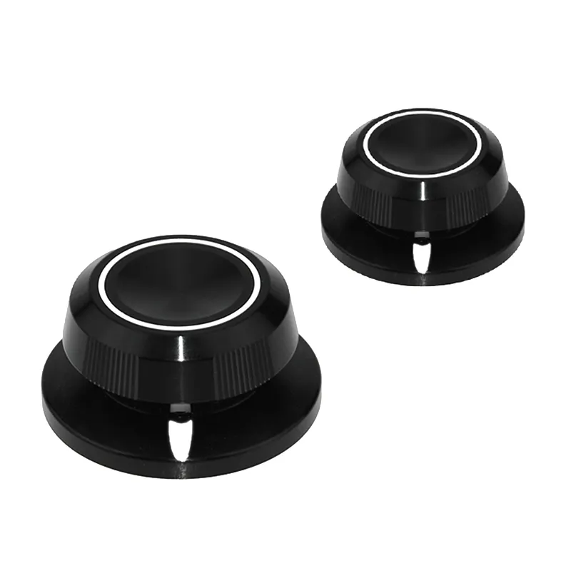 Chapeau noir en forme de bouton tout en aluminium bouton non standard traitement de précision usine de bouton personnalisé
