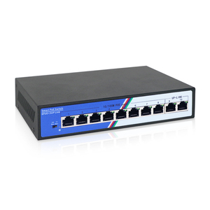 Conmutador Poe no administrado de 8 puertos Conmutador KVM silencioso de 10 puertos con empuje RJ45 para conectividad de red - Product Image 2