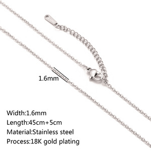 Fashionable Individual Stainless Steel Necklace 18K PVD Gold Plated Necklace Waterproof DIY Handmade Necklace <strong>Chain</strong> for Women - Product Image 6
