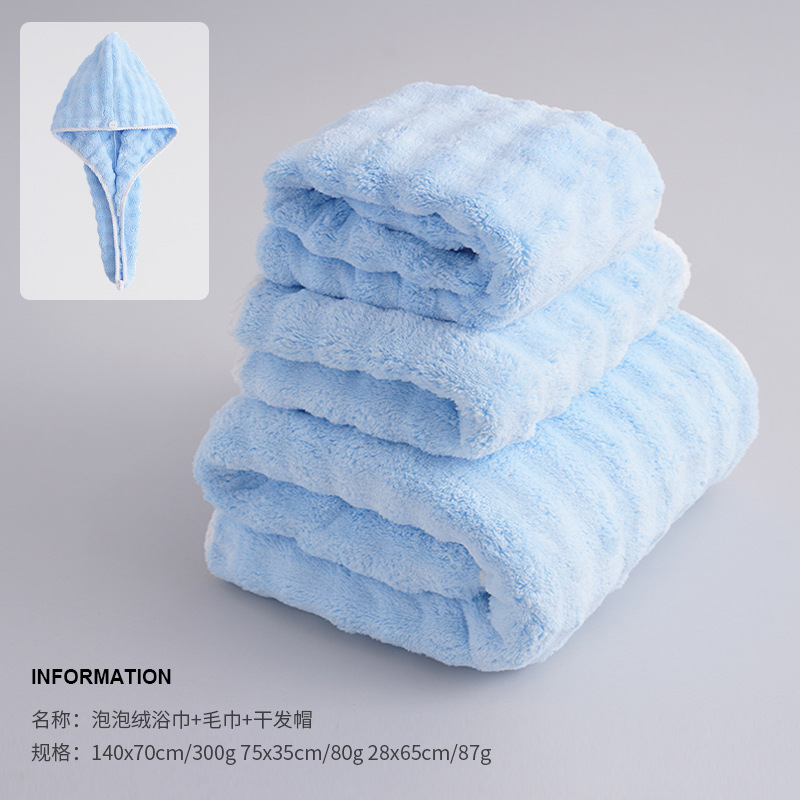 Bubble Fleece Sky Blue