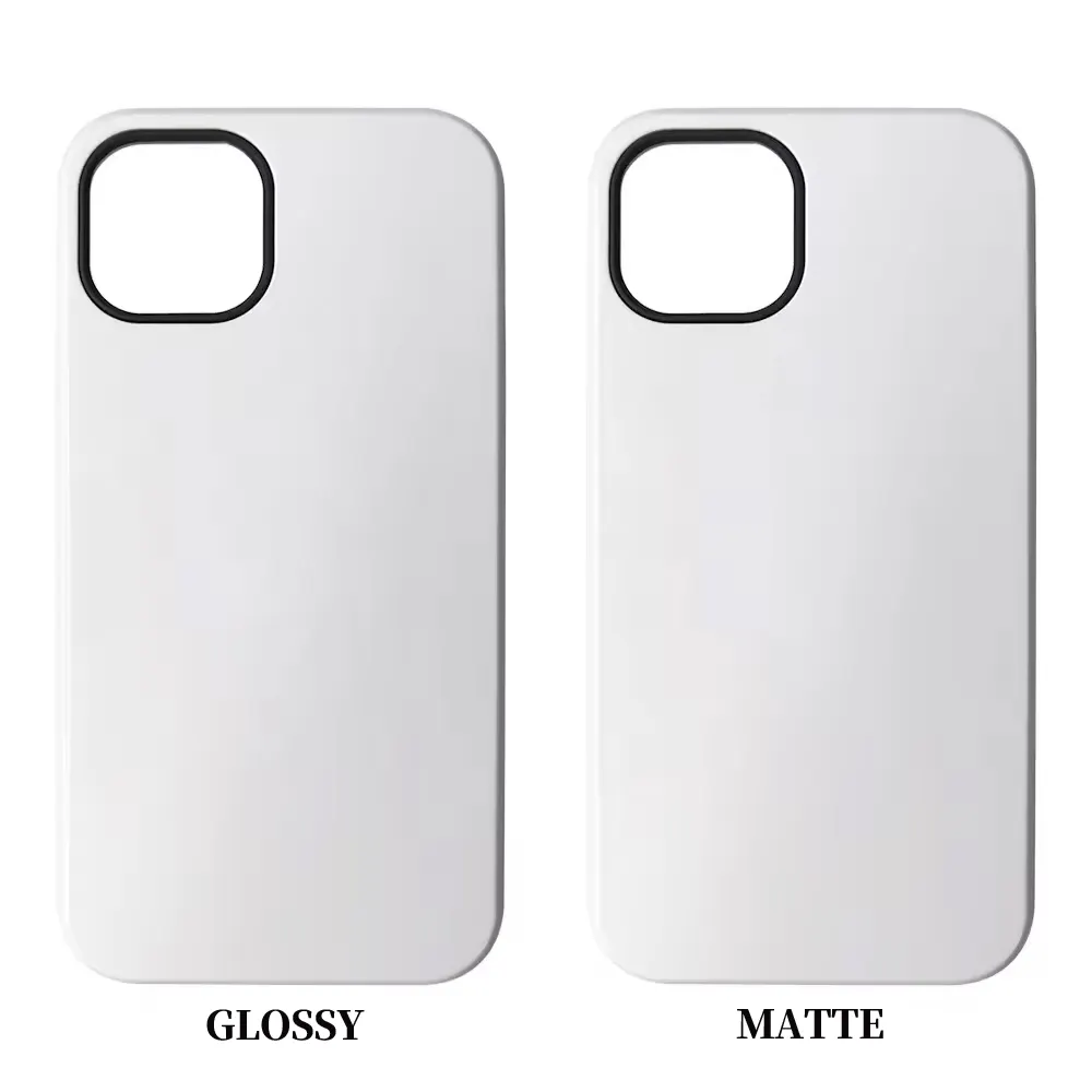 Di alta qualità 2 in 1 TPU PC duro 3D sublimazione cassa del telefono cellulare in bianco per Samsung per iPhone 14 15pro max