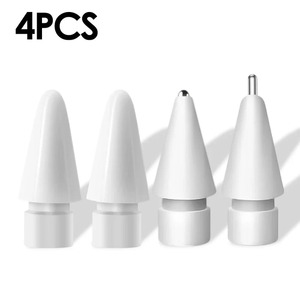 Apple Pencil 12スペアペン先セット用ペンシルチップキットiPencil1および2用の細い先端の耐摩耗性の交換用スタイラスペンチップ - Product Image 1