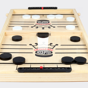 2 in <strong>1</strong> Table Desktop Winner Board <strong>Games</strong> Set Fast Paced Sling Puck <strong>Game</strong> for Kids Big Size Wood Toy Free Sample for Home Use