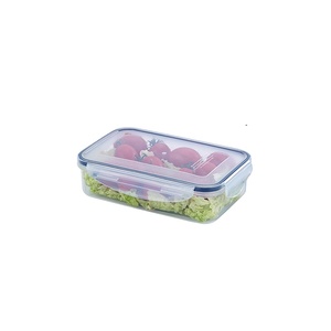 EASGA Rectangular Plástico 800ml Contenedor de alimentos transparente, Caja de embalaje de plástico PP, Caja de almacenamiento de alimentos de cocina sellada - Product Image 1