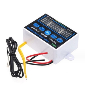 Controlador de temperatura digital, interruptor de control de temperatura multifuncional con tres pantallas, controlador de temperatura, 1 unidad