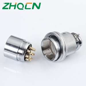 ปลั๊กและซ็อกเก็ตการบิน GX/DF25 M25-4/5/6/core ขั้วต่อไฟฟ้าหน้าแปลนแบบวงกลมย้อนกลับ 7 พิน - Product Image 6