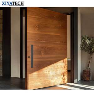 Xiyatech thiết kế sang trọng lớn MDF pivot mỹ hiện đại nhà không thấm nước rắn gỗ bên ngoài lối vào chính cho dân cư sử dụng - Product Image 5