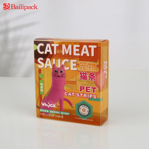 กล่องพลาสติก PVC อาหารแมวใสพิมพ์แบบกําหนดเองกล่องบรรจุภัณฑ์ PET พับได้ - Product Image 2
