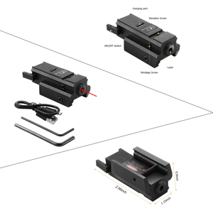 USB красный лазерный прицел с креплением охотничий лазерный указатель - Product Image 3