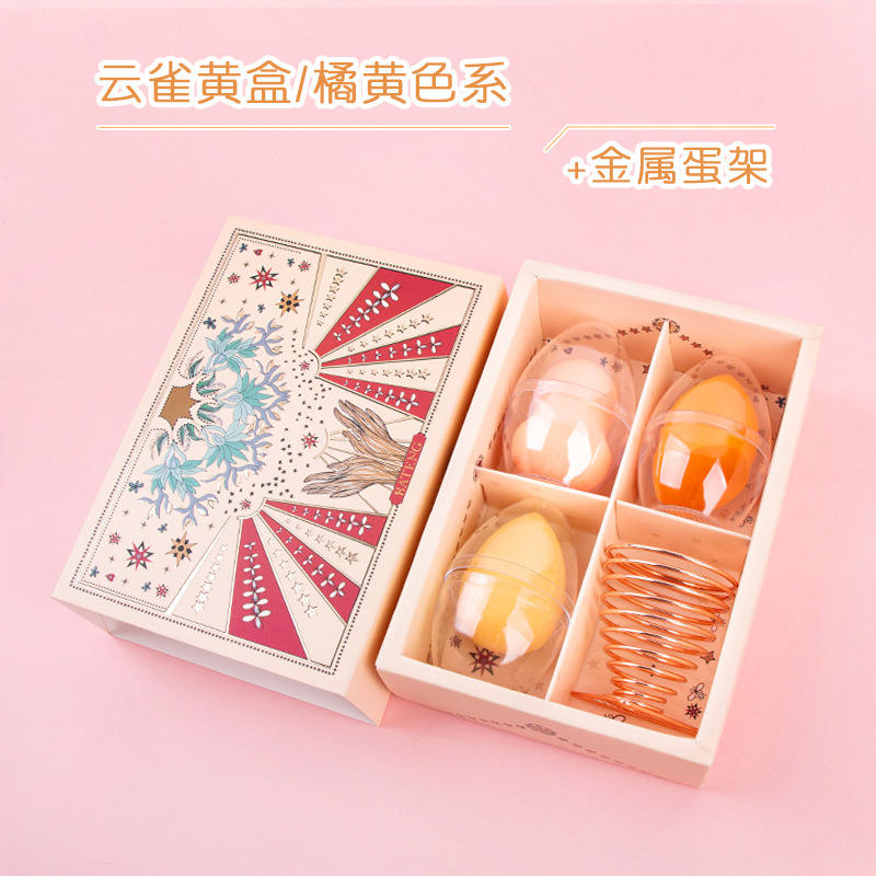 Lark กล่องสีเหลือง/ส้ม3ชิ้น + ชั้นวางไข่โลหะ