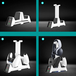 Manyetik çift bağlantı denetleyici şarj standı için PS5/PS4/anahtarı Pro / Xbox One serisi X/S/ X /Elite kulaklık tutucu depolama - Product Image 6