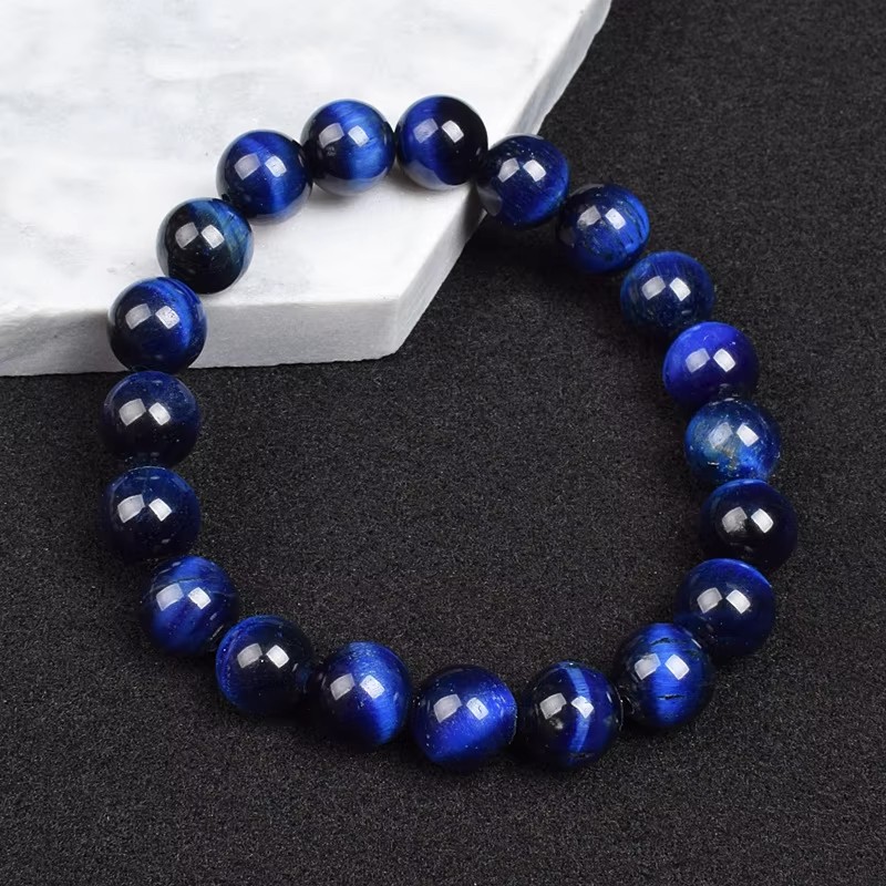 Sapphire tiger eye bracelet