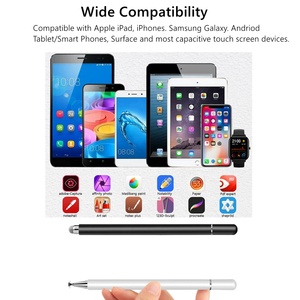 Disc/Fiber <strong>Tip</strong> 2-in-1 Universal Stylus Touch Pen for iPad iPhone Android Tablet Chromebook &amp;other Capacitive Touchscreen Devices - Product Image 4