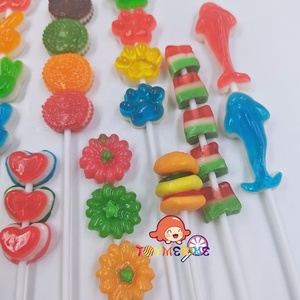 Ngày trẻ em tùy chỉnh trái cây có hương vị kẹo mút bao bì cá nhân với mô hình hoạt hình xoài trái cây kẹo dẻo - Product Image 1