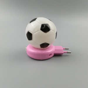 W071卸売漫画サッカーLED SMDミニスイッチプラグイン小さな壁常夜灯0.6Wと110Vまたは220V寝室用 - Product Image 4