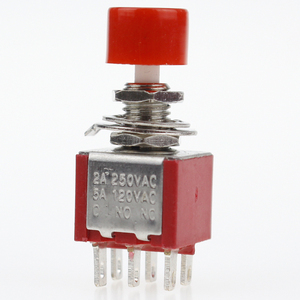 6 Pin C-NO-NC 6mm Mini Momentary Automatic Return <strong>Push</strong> <strong>Button</strong> <strong>Switch</strong> 2A 250VAC/5A 120VAC Toggle <strong>Switches</strong> DS-622 - Product Image 1