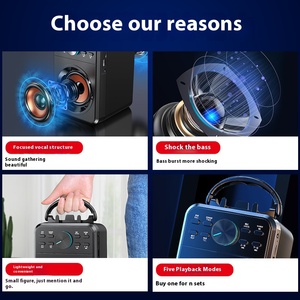 Convenient Portable Outdoor Karaoke &amp; Square Dance <strong>Speaker</strong> with 10W Audio Output Wireless and Built-in Battery for Wholesale