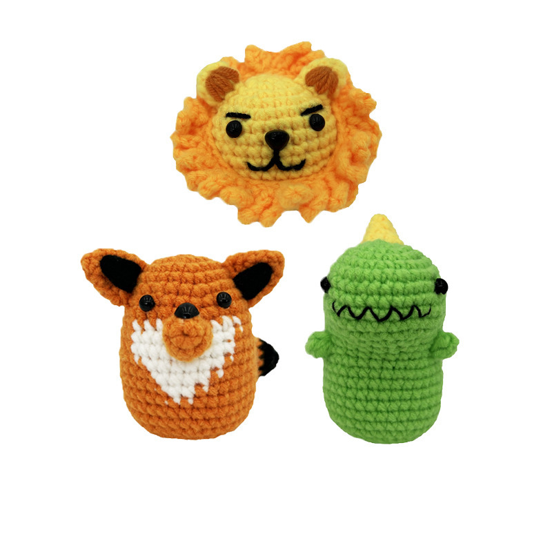 Lion fox dinosaur diy material bag