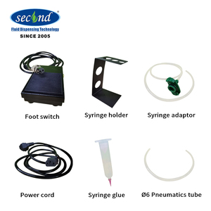 Segunda pantalla digital Microordenador de alta precisión manual de mano Sistema de controlador de dispensador de pegamento semiautomático - Product Image 6