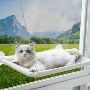 Büyük ve küçük boy kedi pencere koltuk levrek sağlam hamak pencere yatak uyku ve oynamak için katlanabilir çerçeve kedi yatak - Product Image 3