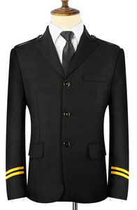 Havayolu çalışanları için uçuş görevlisi Pilot ceket Aviator üniforma takımları - Product Image 3