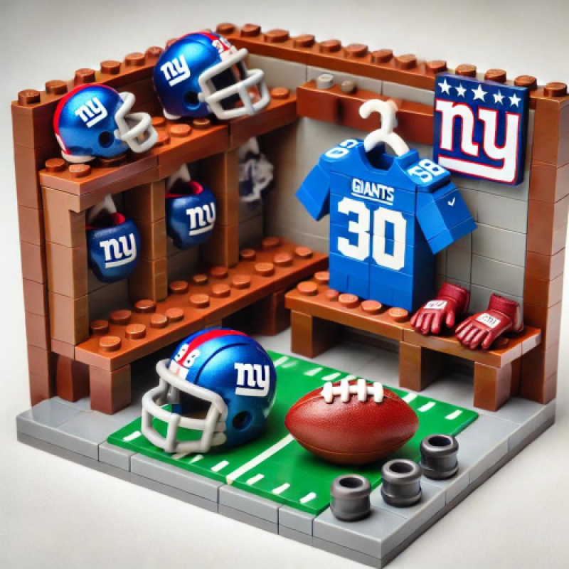 Bloques de construcción para vestuario - 23 New York Giants