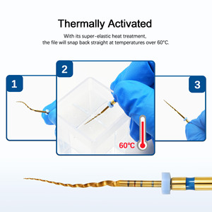 Fichiers rotatifs endodontiques en Niti dentaire, fichiers rotatifs universels en Niti dentaire, fichiers rotatifs endodontiques dentaires - Product Image 4