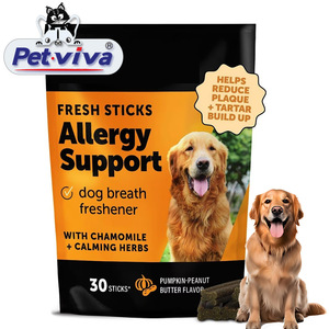 Dị ứng cứu trợ hỗ trợ miễn dịch bí ngô có hương vị Gậy nha khoa cho chó với Protein thô chất béo sợi Natri hexametaphosphate HMP - Product Image 1