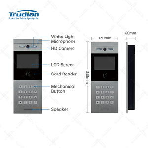 Trudian Smart Hotel <strong>Intercom</strong> Kit 10 Inch <strong>IPS</strong> Screen Tuya Bluetooth WIFI Connect Multi-unit <strong>Video</strong> <strong>Intercom</strong> <strong>System</strong> for Condominium
