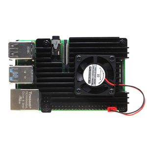 <strong>Raspberry</strong> <strong>Pi</strong> 4 Armor <strong>Case</strong> Aluminum Alloy Protective Shell Metal with Cooling Fan Heatsink for <strong>Raspberry</strong> <strong>Pi</strong> 4 Model B - Product Image 5