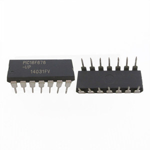 Microcontrolador 16f676 PIC16F676-I/P pic16f676 DIP-14, 8 bits, componentes de pc - Product Image 1