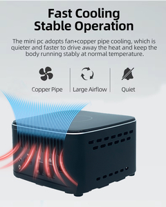 NUCミニPC デュアルLAN Win10 Win11 Linux Intel Core第12世代 I3 1215U 2*DDR5 HD-MI Type C デスクトップミニコンピューター ビジネスオフィス向け - Product Image 4