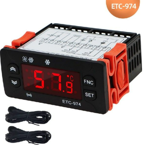Controlador de temperatura de refrigeración de doble línea de transferencia de calibración de ventilador de escarcha de refrigeración del congelador gabinete del congelador aplicable - Product Image 6