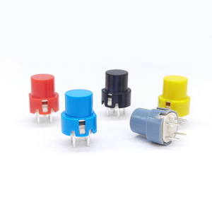 Interruttore a pulsante tattile con limite di prezzo migliore interruttore a pulsante tondo Reset verticale a 4 pin interruttori a pulsante opzionali a colori - Product Image 1