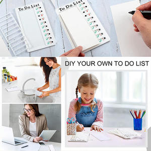 Bview Art Portable Memo To Do List Daily Routine Chore Chart Schedule Board Checklis per una gestione e una pianificazione efficienti delle attività - Product Image 6