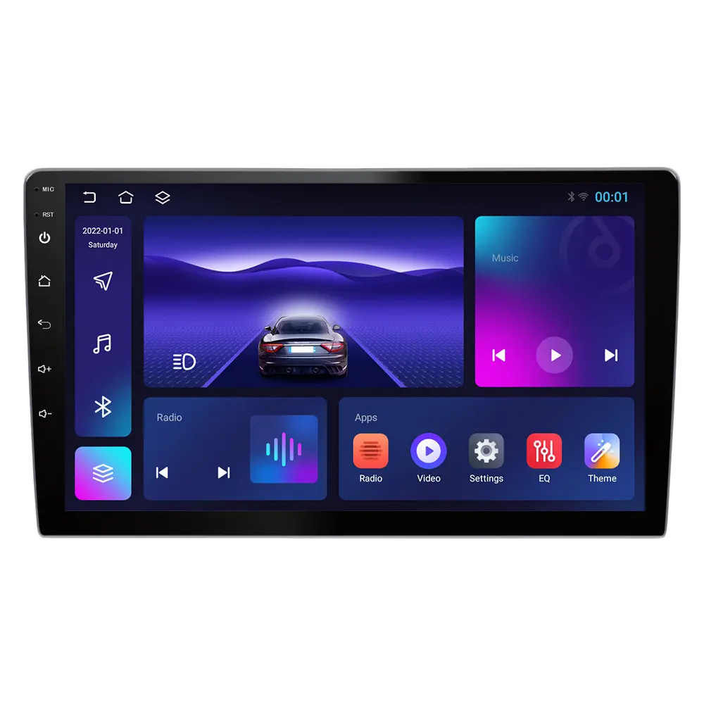 Android Stereo 64gb 128gb Rom Bt Fm Dsp radio Para Autos Multimedia 2 Din 9 "Video lettore Dvd auto 10 pollici lettore Android