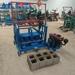 Macchinari per materiali da costruzione motore Diesel Mobile creatore di blocchi di mattoni macchina per blocchi ad incastro fabbricazione di mattoni cavi - Product Image 4
