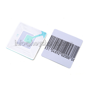4 * 4cmバーコードEAS盗難防止RFラベル8.2mhzRFステッカー小売セキュリティ用ソフトラベル - Product Image 3
