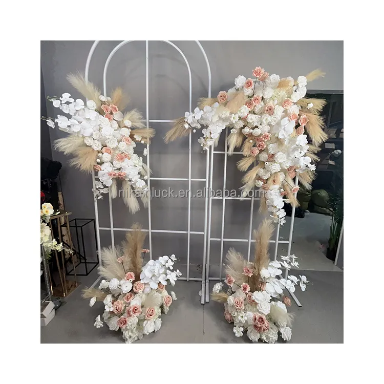 Event Party Dekoration Blumen tisch Runner Orchidee Weiß für Hochzeits zubehör