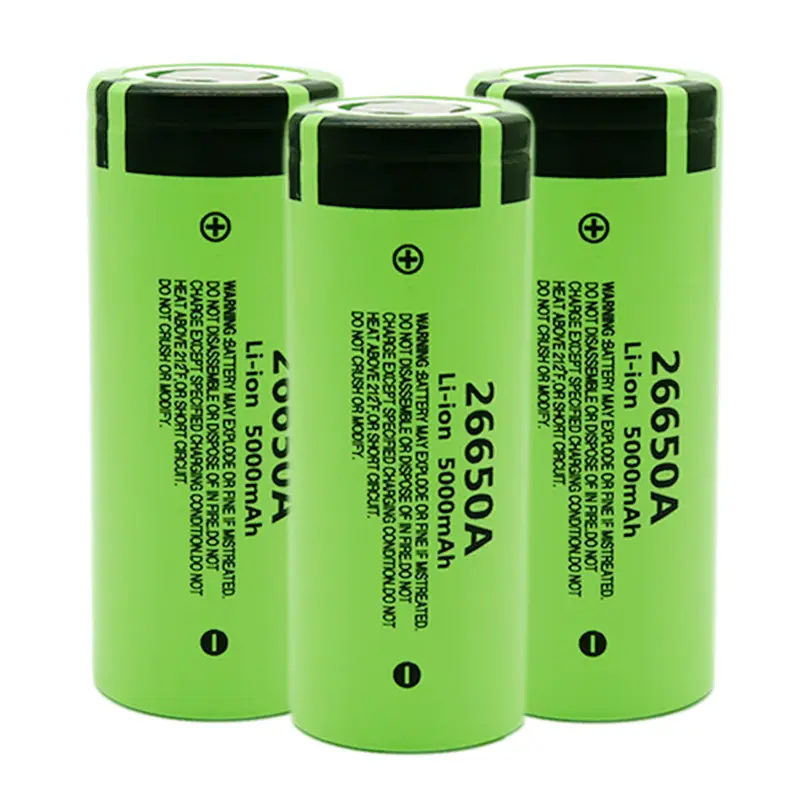 Batería 26650 real de 5200 mAh con más de 500 ciclos recargable para linternas de batería 26650, venta al por mayor de fábrica