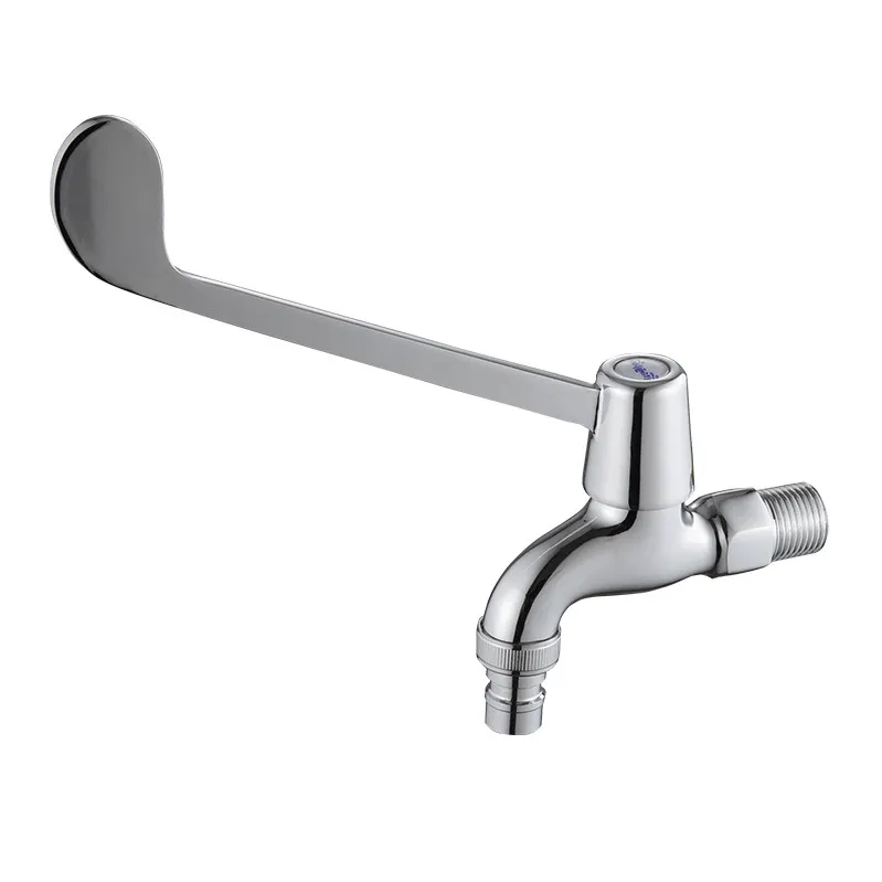 Factory wholesale Brass medical faucet hospital using elbow faucet with long handle F shape handles faucets medical taps