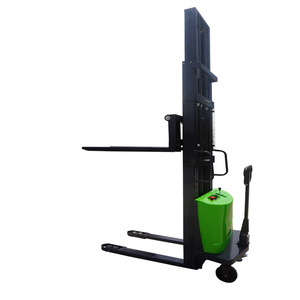 Easy to Load/<strong>Unload</strong> 3000mm Electric Semi-Pallet Stacker Lifter 1.5 Ton Capacity Durable and Efficient - Product Image 4