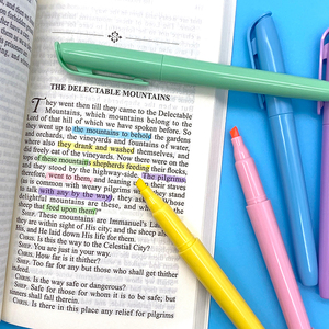 Wholesale Custom Non Toxic 4 mm <strong>Chisel</strong> <strong>Tip</strong> Fluorescent <strong>Highlighter</strong> Pen Washable School Water Based Markers Set for Kids - Product Image 5