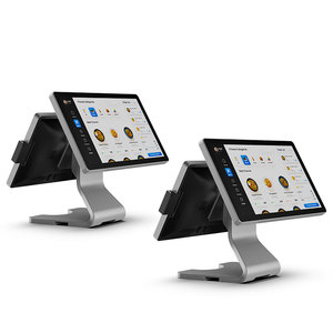 Универсальный способ оплаты (QR/карта) Универсальный 15,6 дюймов с двойным сенсорным экраном POS для супермаркета - Product Image 6