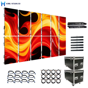 Новое поступление, P3.9 500x1000 мм изогнутый наружный светодиодный дисплей Сертифицированный CE вертикальный светодиодный дисплей IP65 водонепроницаемый видео стеновые панели - Product Image 1