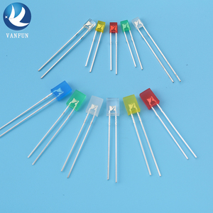 Vanfun Thiết Kế Siêu Sáng 1.8V-3.2V Vuông Loại <span class=keywords><strong>LED</strong></span> <span class=keywords><strong>Diode</strong></span> Max 5V Điện Áp Ngược Đa-Màu Thông Qua Lỗ Gắn - Product Image 2