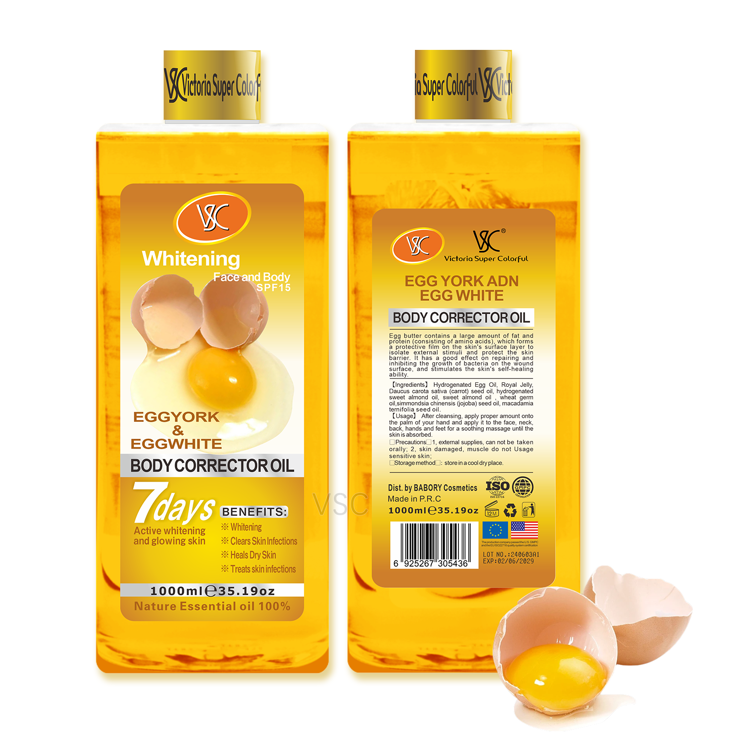 Huile correcteur corps