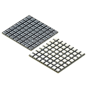 64 Bit WS2812 5050 RGB LED 64*64MM modulo di luce di colore riservato 2.54MM e 2.0MM blocchi terminali LED modulo matrice - Product Image 1